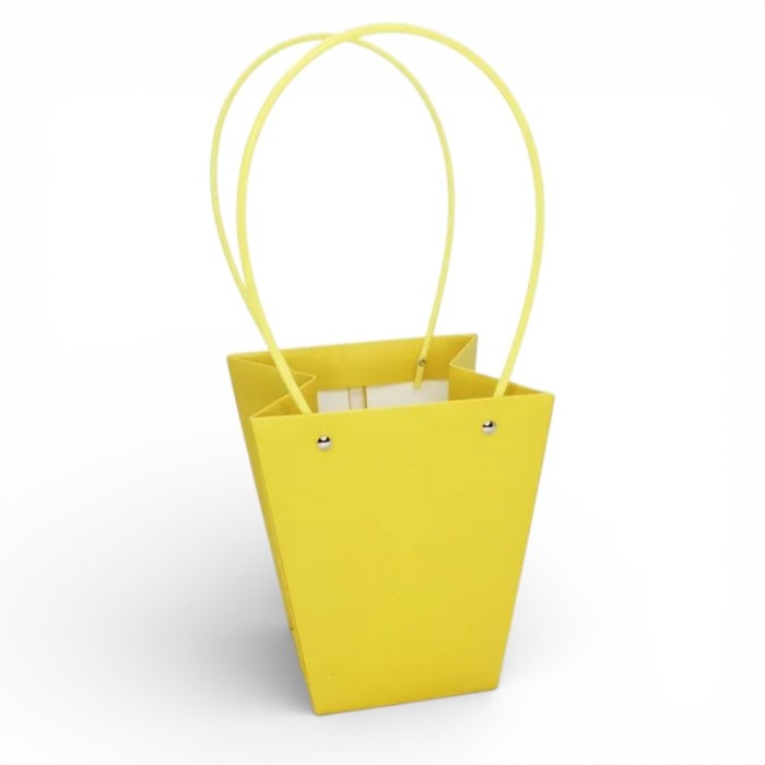 BUSTE CARTA CON MANICO GIALLA 40X20X17